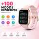 Smartwatch Jd S2 Plus Gps Pantalla Amoled 1.97 Rosa