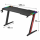 Escritorio Gamer JD ZL2 Luces RGB Fibra de Carbono