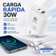 Cargador Rápido JD T26 30W PD