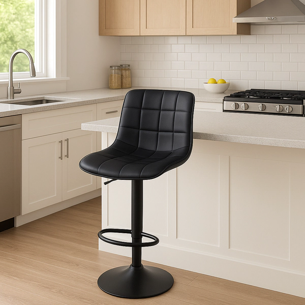 Taburete JD C866 combo x 2 unidades Negro_1