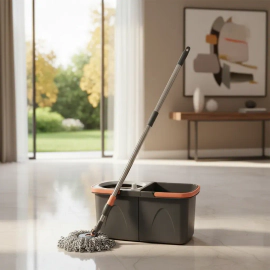 Mopa JD A17 con balde centrífugo apilable + repuesto