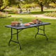 mesa de camping z194 color negro