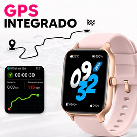 Smartwatch Jd S2 Plus Gps Pantalla Amoled 1.97 Llamadas Bluetooth Rosa