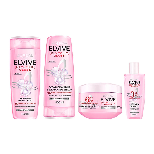 Combo glycolic gloss rutina brillo intenso