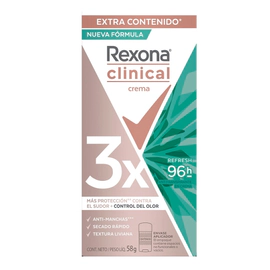 Antitranspirante en crema clinica woman refresh 58GR