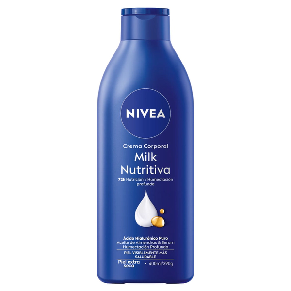 Crema Corporal Hidratante Milk Nutritiva para Piel Extra Seca 400 ml