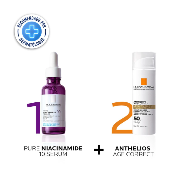 Combo serum niacinamida + anthelios age correct spf50