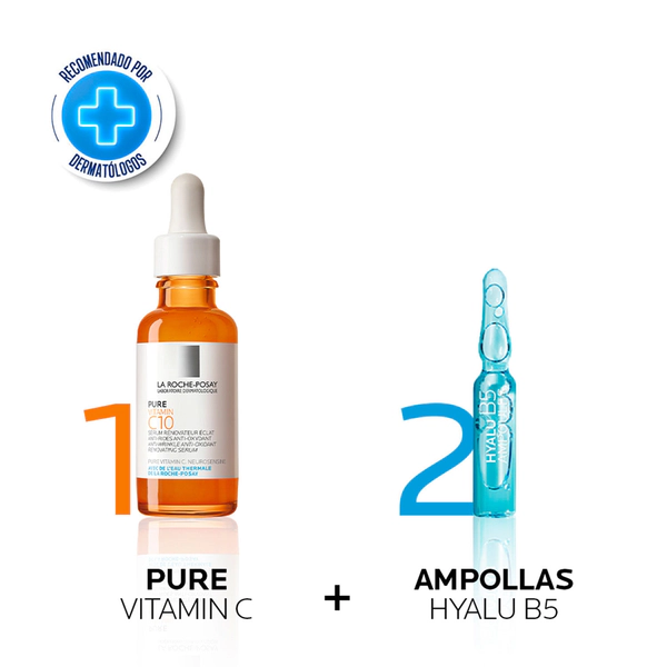 Combo pure vitamin c + ampollas hyalu b5