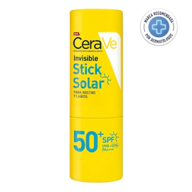 Protector en Barra CeraVe Stick Solar Invisible UVB y UVA FPS 50+ 8g